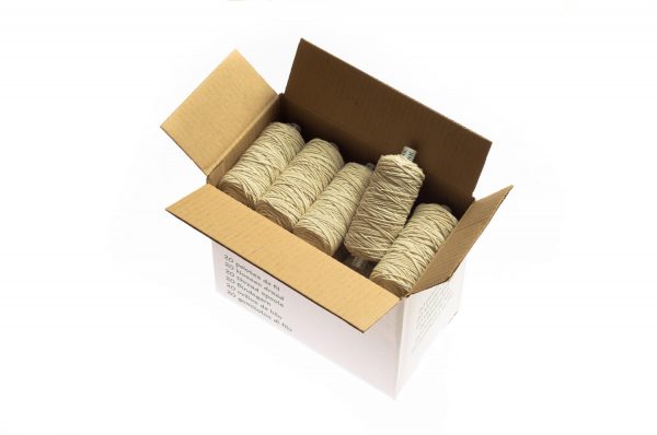 box of 20 bobbins of natural thin thread for tying machine attalink