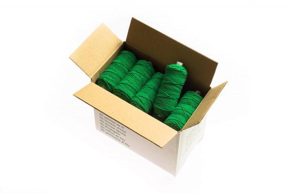 box of 20 bobbins of standard green thread for tying machine attalink