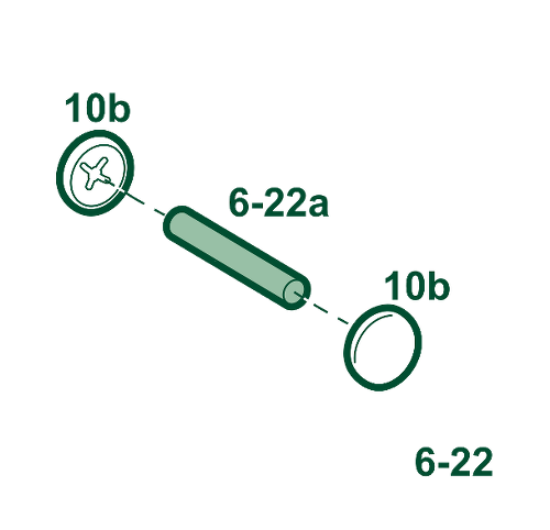 Pièce n° 6-22 ensemble axe glissière pour Attalink 6A 2B