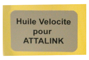 burette huile velocite pour Attalink